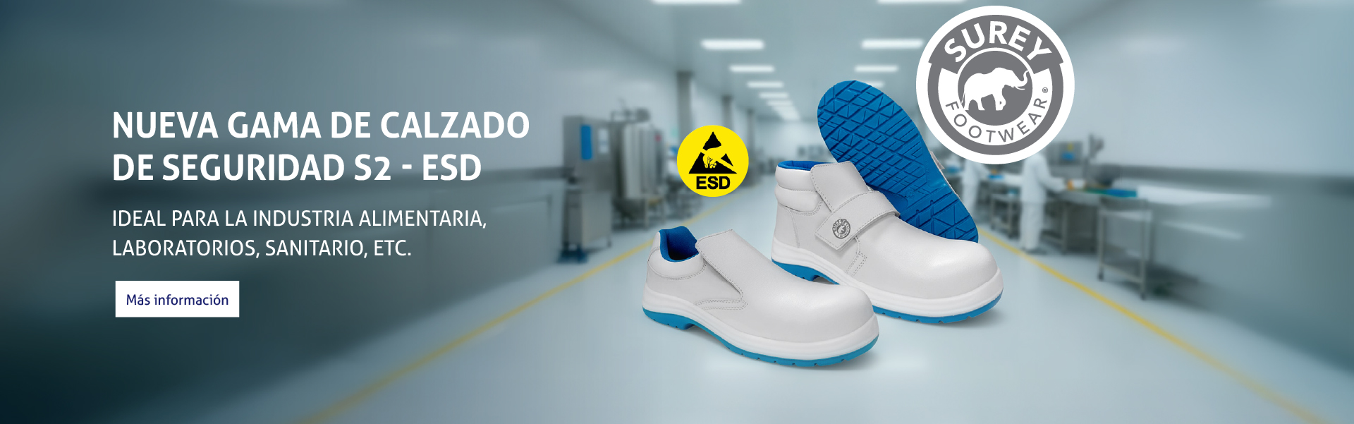Banner nuevo calzado seguridad Surey