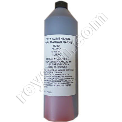 Tinta alimentária para marcação