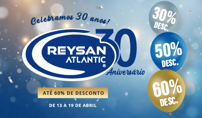 Fazemos 30 anos! Até 60% de desconto em mais de 200 produtos selecionados