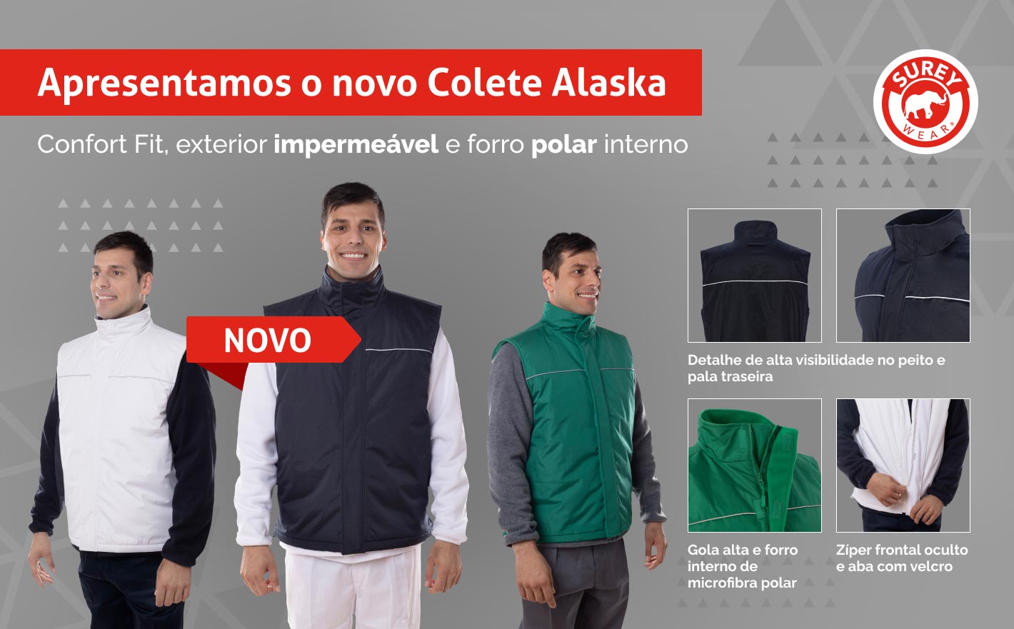 Apresentamos o Colete Polar e Impermeável Alaska: Proteção e Conforto para Profissionais da Indústria
