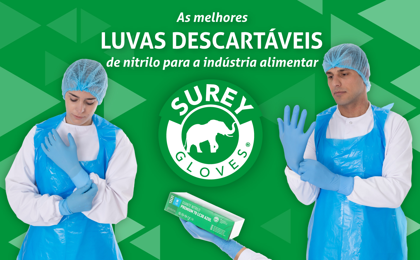 Luvas descartáveis de nitrila, vinil ou látex – Qual é a melhor opção para a indústria alimentícia?
