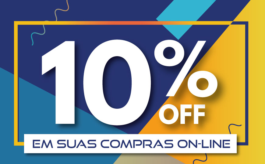 10% de desconto em suas compras on-line
