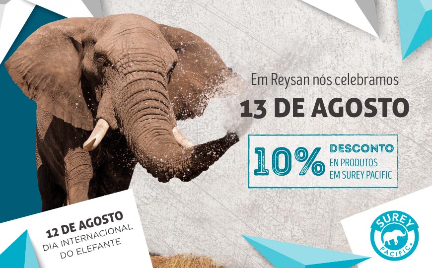 Promoção para o Dia Internacional do Elefante.