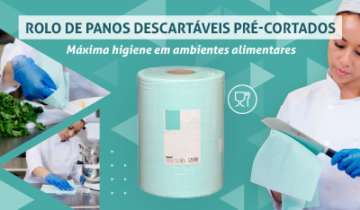 O pano descartável de alta capacidade de absorção e sem fiapos que está revolucionando a limpeza na indústria alimentícia, laboratórios e cozinhas industriais.