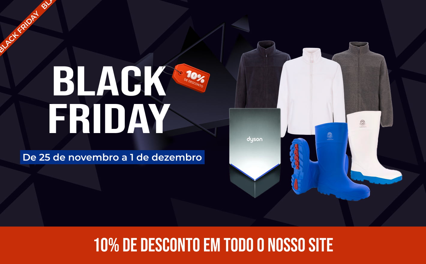 Black Friday está de volta! 10% de DESCONTO em todo o nosso site