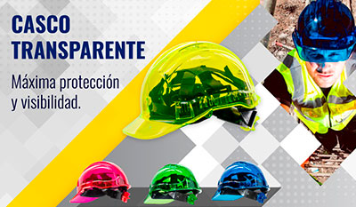 Capacete transparente