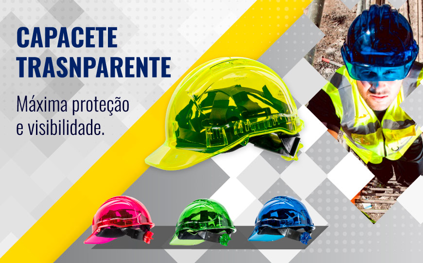 Capacete transparente