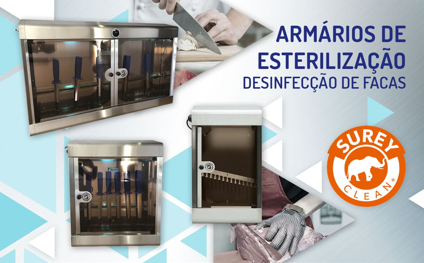 Desinfecção de facas