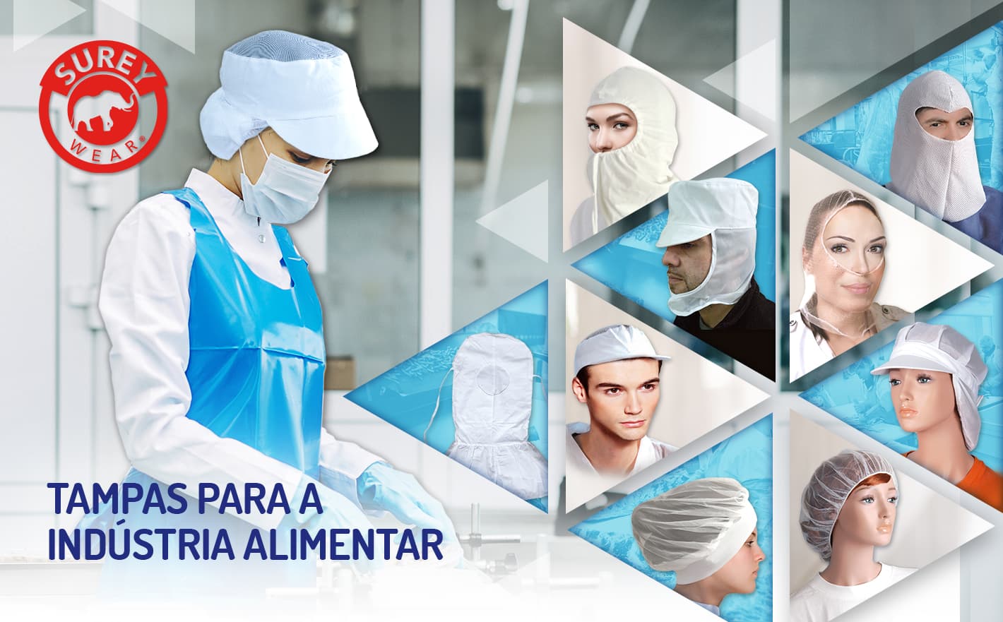 Surey Wear: Capas para trabalhar com alimentos na indústria alimentar