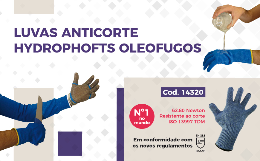 NOVO: Luvas antioxidantes, hidrófobas e oleofóbicas para proteção em ambientes de trabalho.