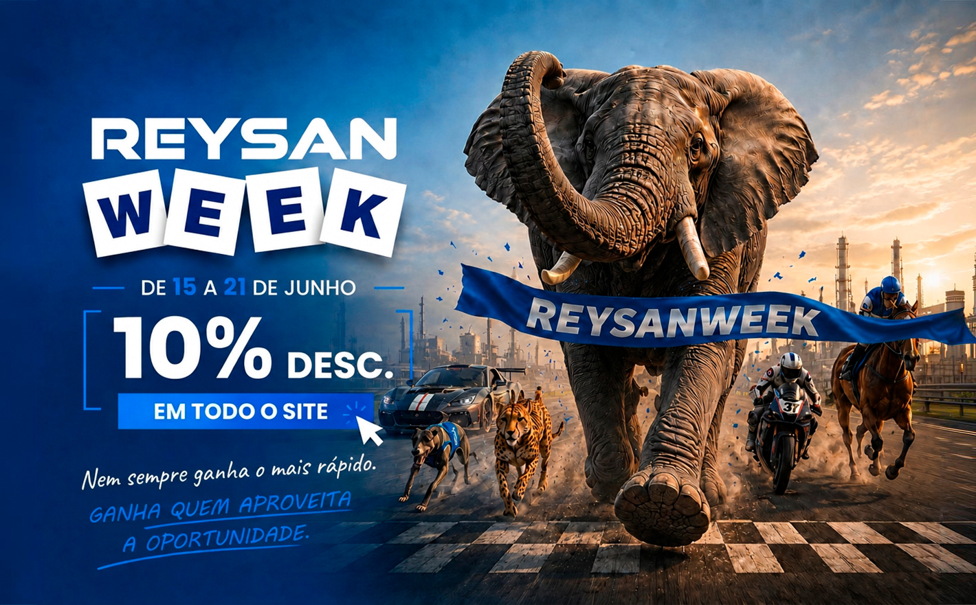 Chega a ReysanWeek de Verão: 10% de desconto em todo o site