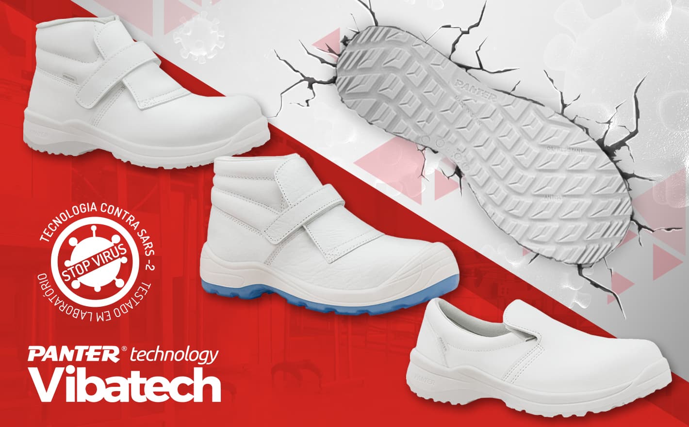 Nova tecnologia Panter Vibatech para calçado de trabalho