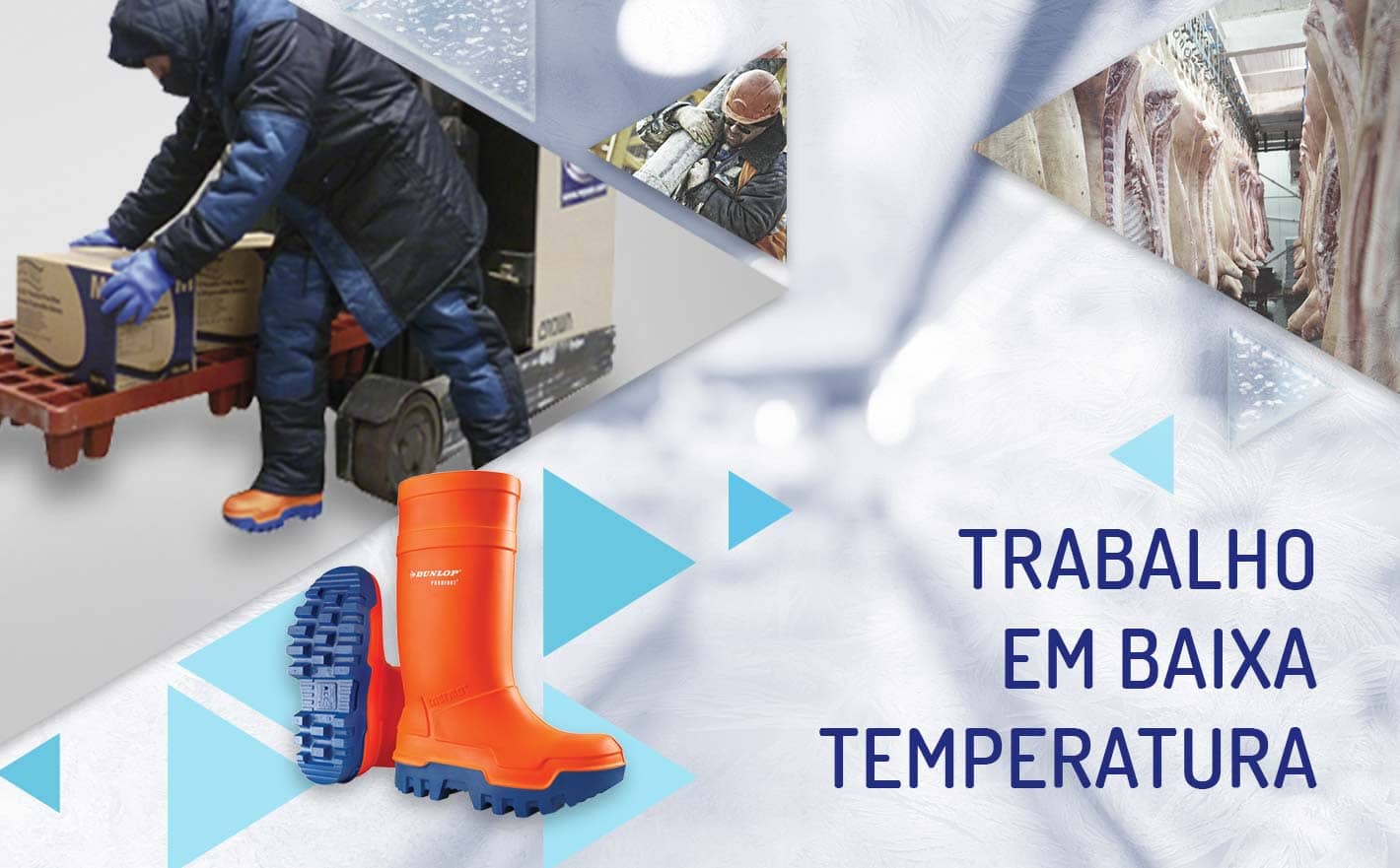 Vestuário e calçado para trabalhar a baixas temperaturas