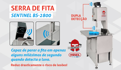 Uma serra de fita que para sozinha para proteger as suas mãos? Sim, existe