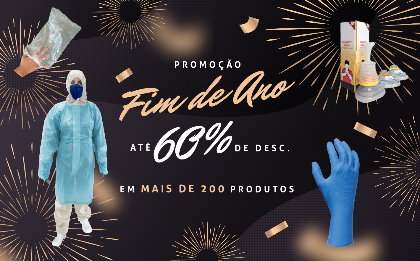 Promoção de final de ANO! Desconto de até 60% em mais de 200 produtos.