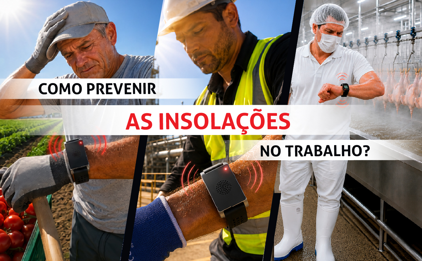 Como Prevenir os Golpes de Calor no Trabalho? Medidas Preventivas e Novas Pulseiras de Monitorização Térmica