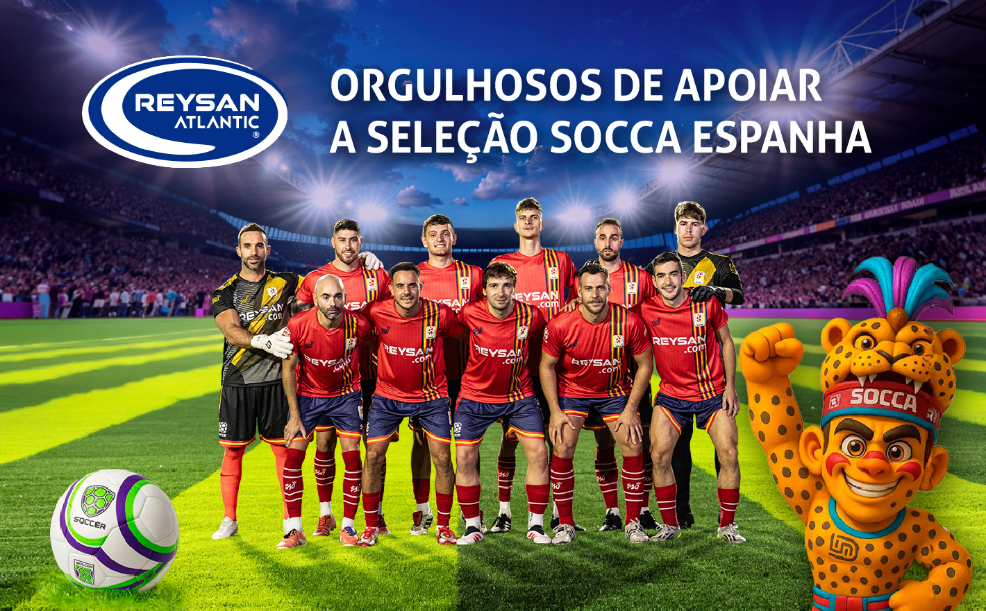 Orgulhosos de apoiar a Seleção Socca Espanha