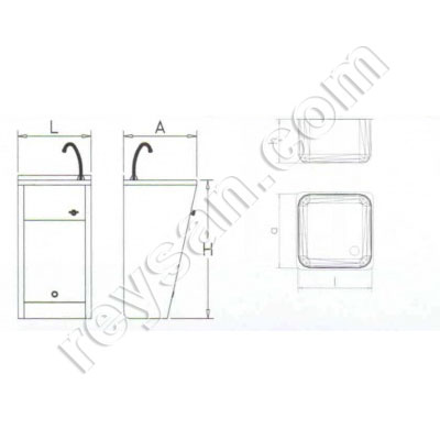 LAVATÓRIO  450X450X850  061002