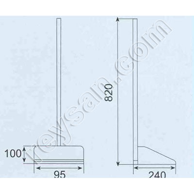 PÁ DE LIXO INOX.CABO