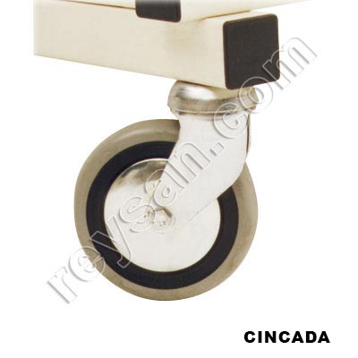 RODA  CARRINHO PORTA BANDEJA