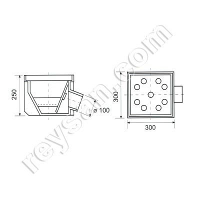 ESCOADOR 300x300x250 mm 137-4 LAT