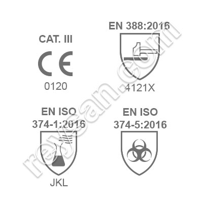 LUVA PVC AZUL 690 65CM