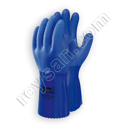 LUVA PVC AZUL REF-660