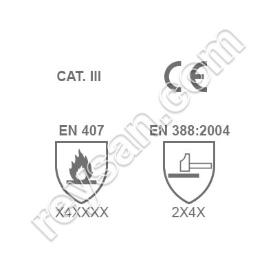 LUVA KEVLAR 6226 - 40CM T.10