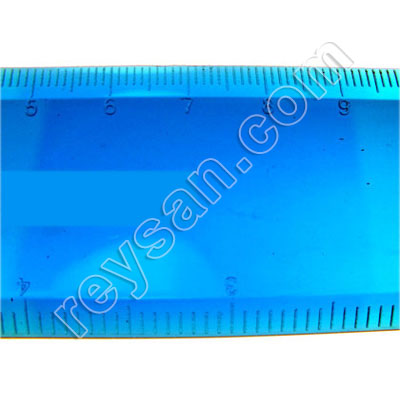 RÉGUA AZUL COM 30 CM DE RAIO-X METÁLICO DETECTÁVEL