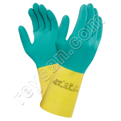 LUVA ANSELL BI-COLOUR 87900