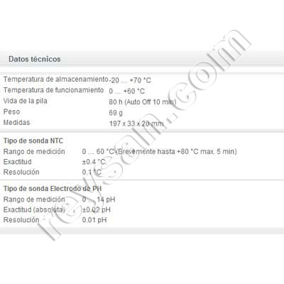 TESTO PH/TEMPERATURA 206PH-1