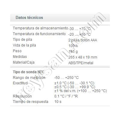 TESTO DESDOBRÁVEL -50+250º 104
