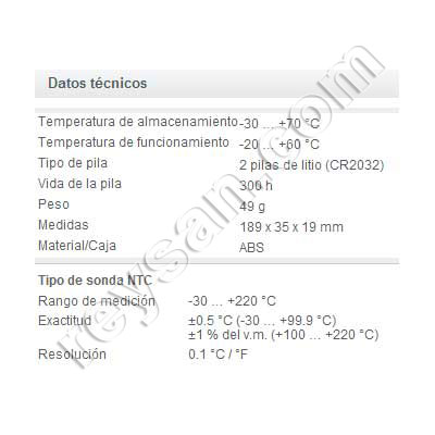 TESTO DESDOBRÁVEL -50+250º 103