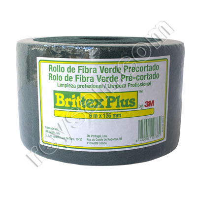 3M ROLLO FIBRA VERDE BRITTEX