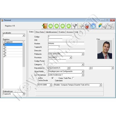 RELÓGIO PARA TRABALHADORES COM IMPRESSÃO DIGITAL