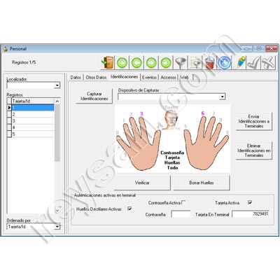 RELÓGIO PARA TRABALHADORES COM IMPRESSÃO DIGITAL