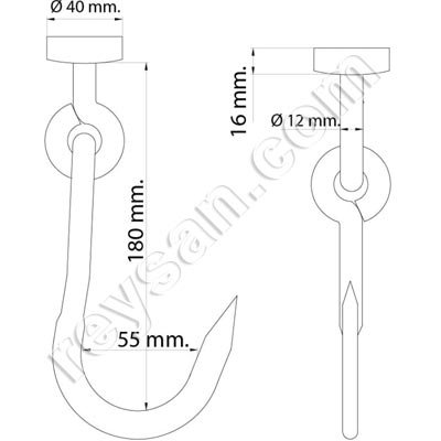GANCHO DE CARNE PARA CAMIÕES