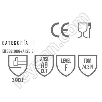 LUVA STAHLNETZ CUTGUARD AZUL 10