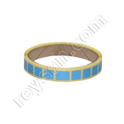 ETIQUETA DETECTÁVEL DE METAL AZUL 10 X 10 MM