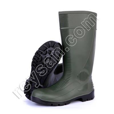 BOTA DE PVC VERDE S5 BIQUEIRA E PALMILHA