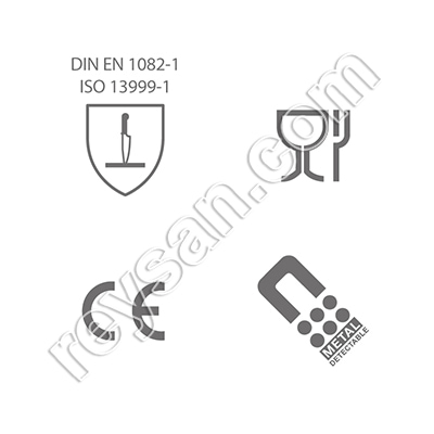 LUVA DE MALHA DETECTÁVEL NIROFLEX 2000 METAL