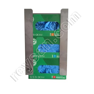 DISPENSADOR DE LUVAS EM AÇO INOXIDÁVEL