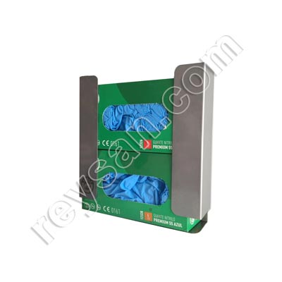 DISPENSADOR DE LUVAS EM AÇO INOXIDÁVEL