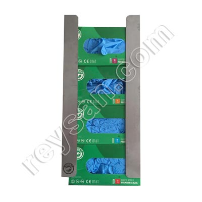 DISPENSADOR DE LUVAS EM AÇO INOXIDÁVEL