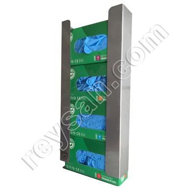DISPENSADOR DE LUVAS EM AÇO INOXIDÁVEL