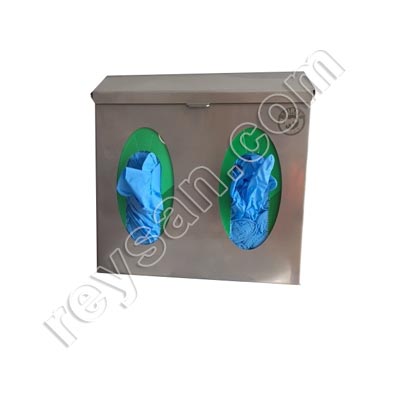 DISPENSADOR DE LUVAS FECHADO EM AÇO INOXIDÁVEL