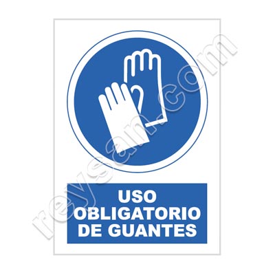 SINAL DE USO OBRIGATÓRIO DE LUVAS
