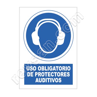 SINAL DE USO OBRIGATÓRIO DE PROTEÇÃO AUDITIVA