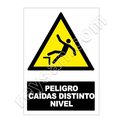 SEÑAL PELIGRO CAIDAS DISTINTO NIVEL