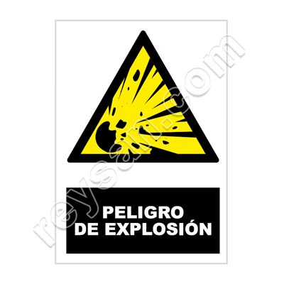 SEÑAL PELIGRO DE EXPLOSIÓN